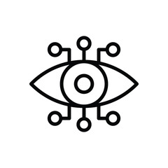Eye Security icon vector stock.