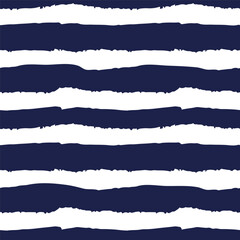 Hand drawn seamless pattern, doodle blue stripes on a white background, great for banners, wallpapers, wrapping.