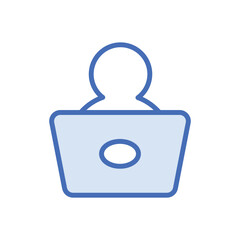 Hacker icon vector stock.