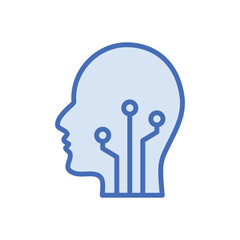 Human Security icon vector stock.