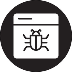 bug glyph icon