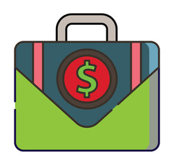 money, icon, dollar, symbol, sign, business, currency, finance, vector, button, cash, illustration, bank, bag, 3d, briefcase, wealth, economy, banking, design, buy, investment, web, suitcase, euro