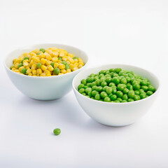 bowl of peas and corn, bowl of peas, bowl of corn, 