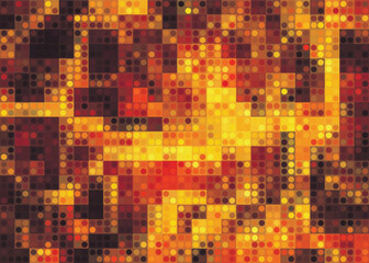lava flows pixelated abstract stylized digital vector image