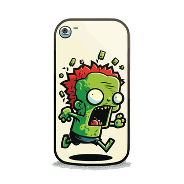 Connected 24/7! Never disconnect from the world with this smartphone zombie!