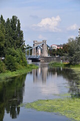 Most Grunwaldzki, rzeka Odra, Wrocław, Dolny Śląsk,
