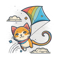 Up in the Sky with Kitty! Watch this adventurous cat soar to new heights