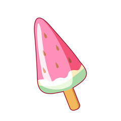 watermelon ice cream illustrasi
