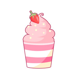 strawberry cup ice cream