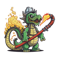 Dragons Breath! Put out the fire with this dragon fire fighter!