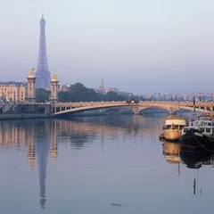 Vlies Fototapete Pont Alexandre III Frankreich, Paris, Pont Alexandre III, Eiffelturm, 