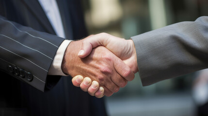 Business People Shaking Hands-Generative AI