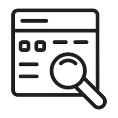 search engine line icon