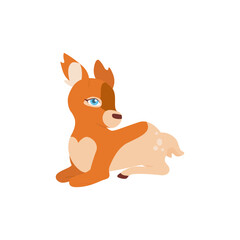 deer pose cartoon