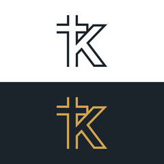 Fototapeta premium Logo church initial