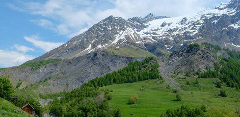 Obraz premium Alpen in Frankreich - Route des Grandes Alpes