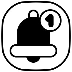 bell solid line icon