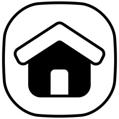 home solid line icon