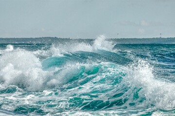Beautiful view of ocean waves