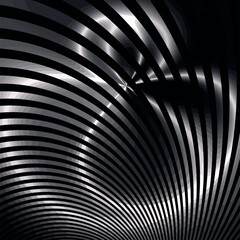 Vertical vector of a flowing silver optical background