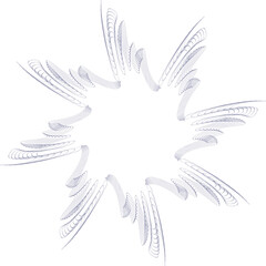 Drawing of a star shaped object on a white background