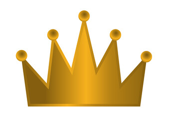 golden crown with transparent background 