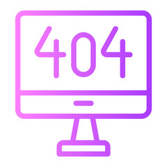 404 error gradient icon