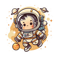 Blast off!! Reach for the stars with this astronaut!