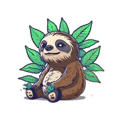 Chill Sloth! Take it slow with this stoned sloth