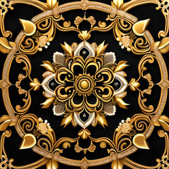 symmetrical surreal digital illustration using Generative AI1