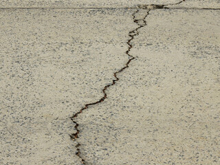 large crack concrete road texture - 590478297
