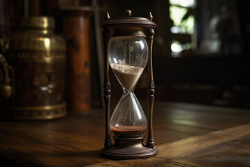antique hourglass Generative AI