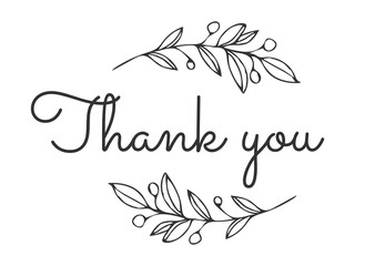 Thank you sign icon. Customer service symbol. vector thank you handwritten inscription. hand drawn lettering. Thank you calligraphy. Thank you card.
