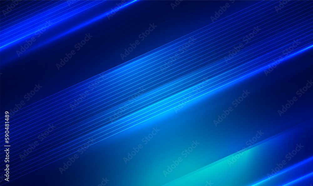 Poster abstract futuristic background with lines and glowing light effect. shiny moving diagonal lines on a