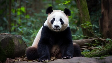 Panda Bear Posing for the Camera