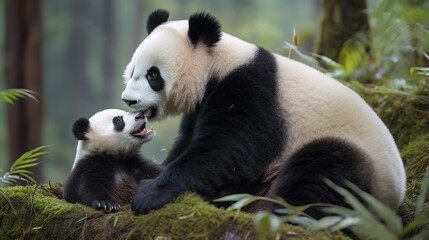 Panda Family Time