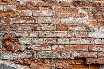 Old brick wall as a vintage background.