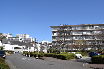 Danchi, which is one of the type of apartment complex in Japan