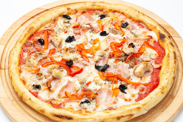 Traditional Italian pizza. Pizzeria menu.