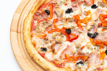 Traditional Italian pizza. Pizzeria menu.
