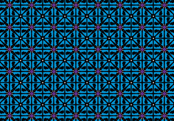 Blue black square dimension