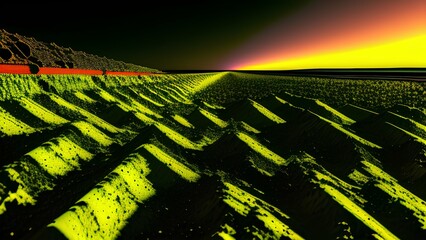 Obraz premium Nuclear waste concept - Generative AI
