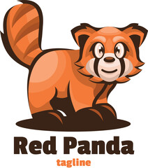 red panda mascot logo