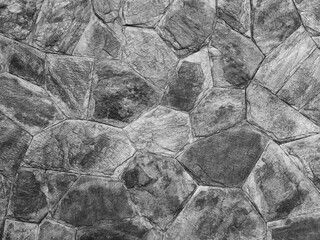 black and white stone wall texture