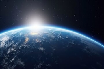 earth in space background 