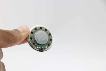 Spare speaker used in bluetooth speakers or headphones held in the hand