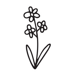 Cute doodle flower illustration