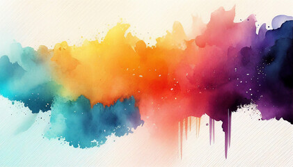 Fototapeta premium abstract watercolor background with splashes