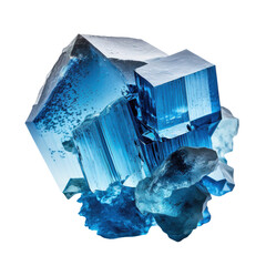 crystal png, blue gem stone transparent background, gemstone isolated, generative ai - obrazy, fototapety, plakaty