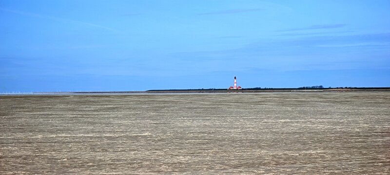 Panorama mit Westerhever Leuchtturm